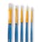 White Synthetic Acrylic Round & Flat 5 Pieces Brush Combo By Artist's Loft® Necessities™
